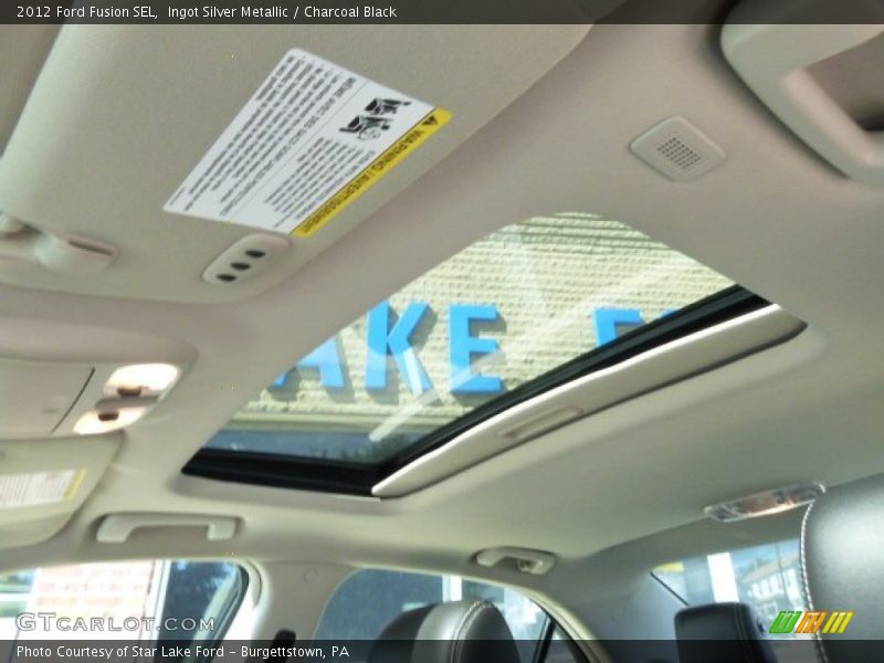 Ingot Silver Metallic / Charcoal Black 2012 Ford Fusion SEL