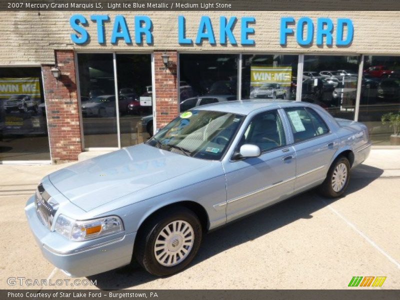 Light Ice Blue Metallic / Medium Light Stone 2007 Mercury Grand Marquis LS