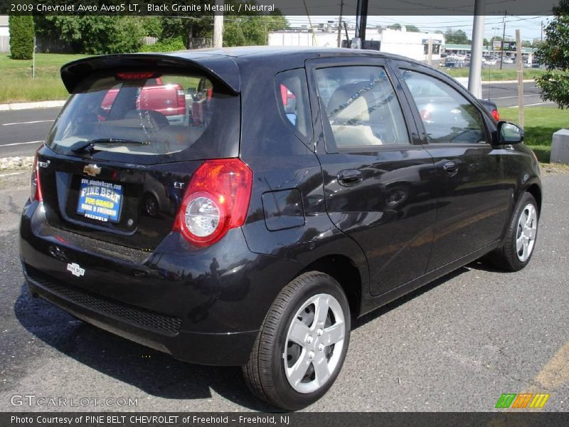 Black Granite Metallic / Neutral 2009 Chevrolet Aveo Aveo5 LT