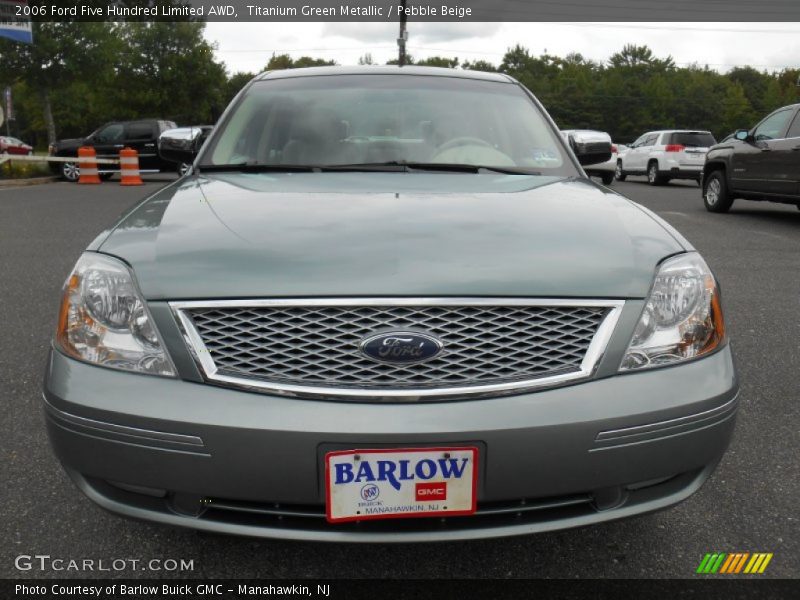 Titanium Green Metallic / Pebble Beige 2006 Ford Five Hundred Limited AWD