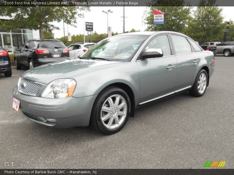 Titanium Green Metallic / Pebble Beige 2006 Ford Five Hundred Limited AWD