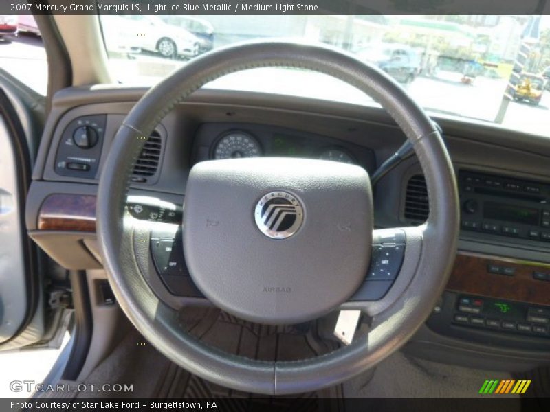 Light Ice Blue Metallic / Medium Light Stone 2007 Mercury Grand Marquis LS