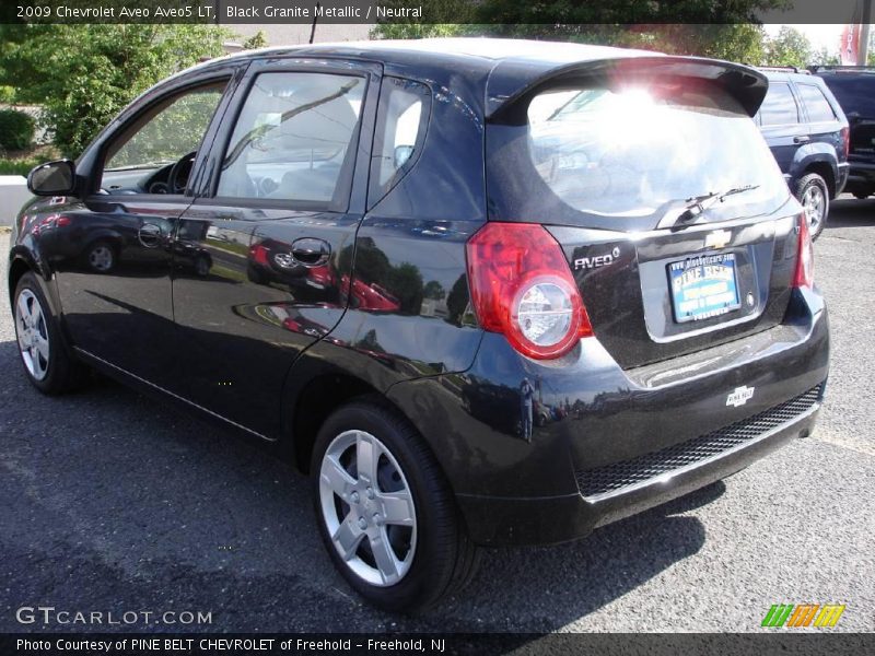 Black Granite Metallic / Neutral 2009 Chevrolet Aveo Aveo5 LT