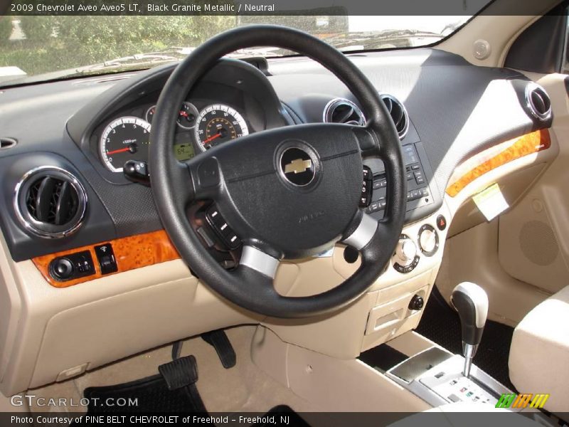 Black Granite Metallic / Neutral 2009 Chevrolet Aveo Aveo5 LT