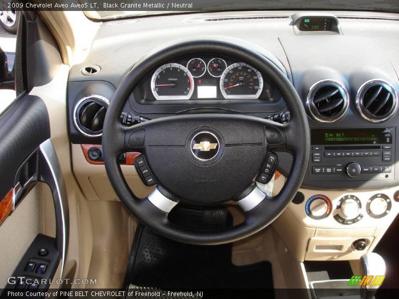 Black Granite Metallic / Neutral 2009 Chevrolet Aveo Aveo5 LT