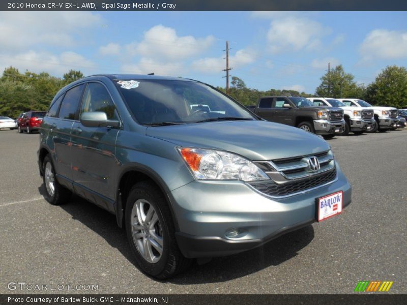 Opal Sage Metallic / Gray 2010 Honda CR-V EX-L AWD