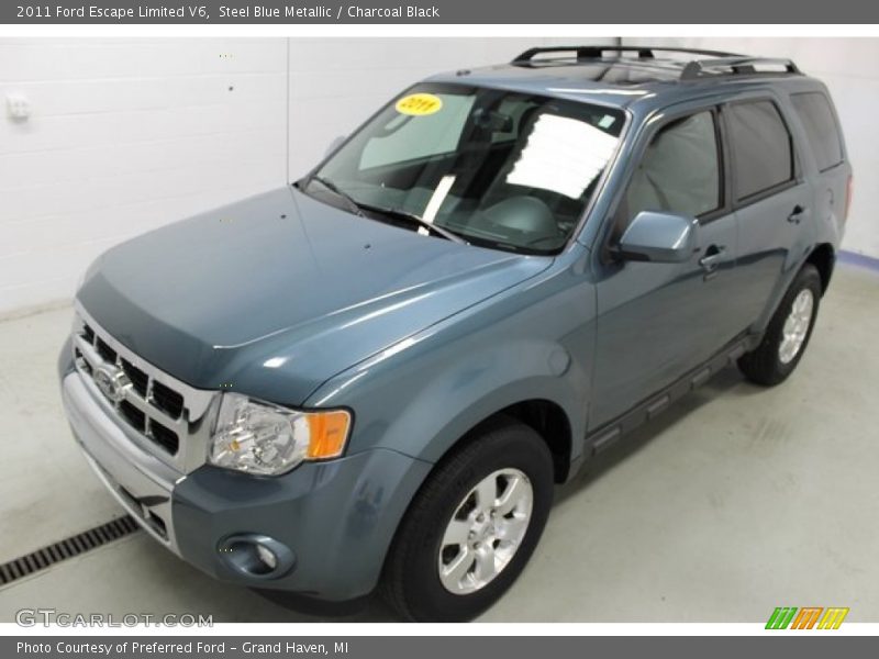 Steel Blue Metallic / Charcoal Black 2011 Ford Escape Limited V6