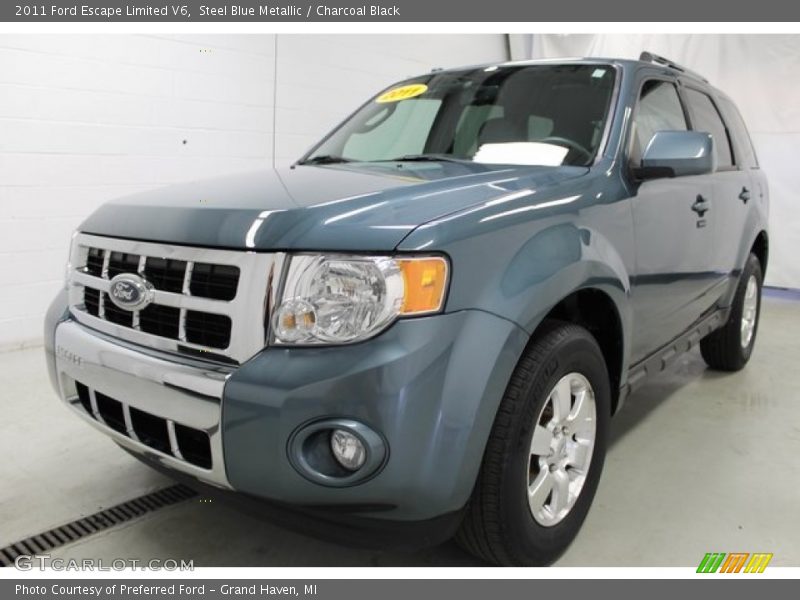 Steel Blue Metallic / Charcoal Black 2011 Ford Escape Limited V6
