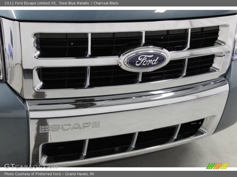 Steel Blue Metallic / Charcoal Black 2011 Ford Escape Limited V6