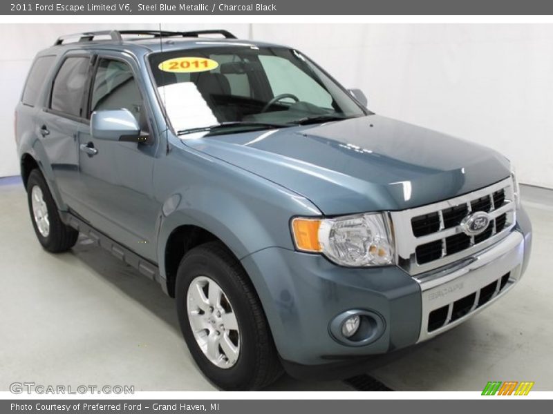 Steel Blue Metallic / Charcoal Black 2011 Ford Escape Limited V6