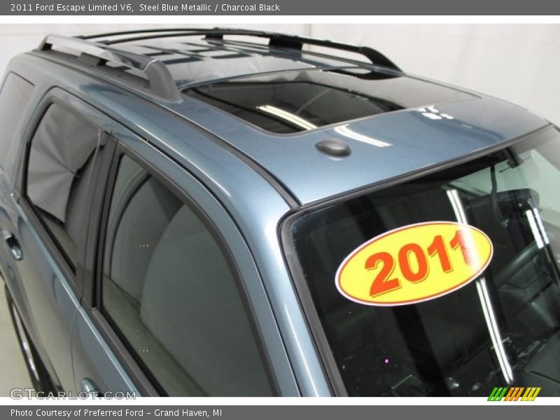 Steel Blue Metallic / Charcoal Black 2011 Ford Escape Limited V6