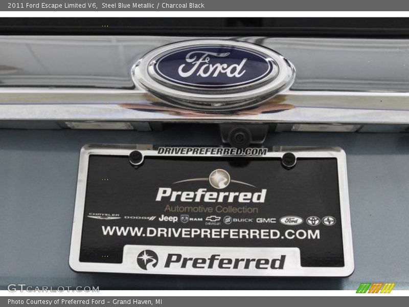Steel Blue Metallic / Charcoal Black 2011 Ford Escape Limited V6
