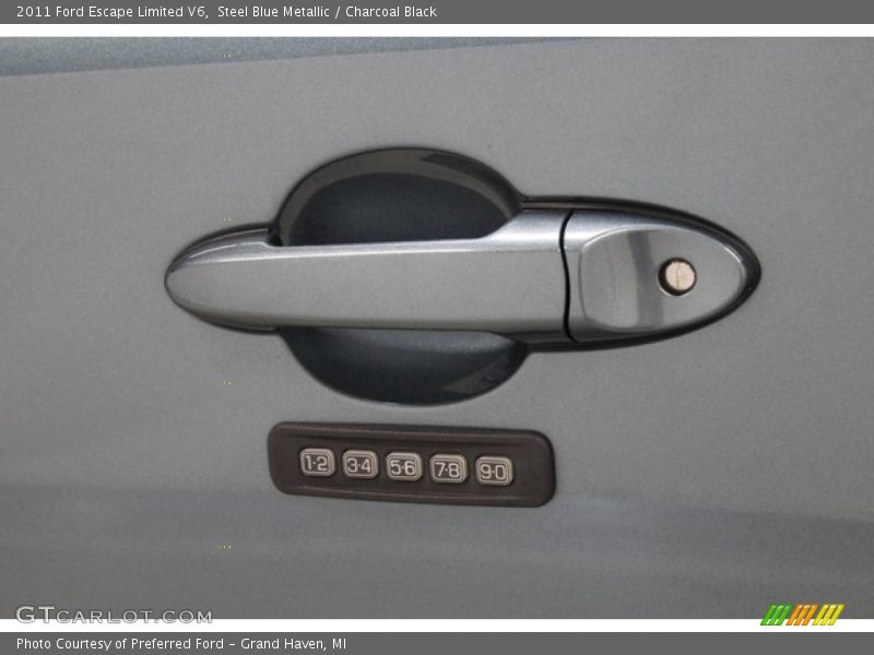 Steel Blue Metallic / Charcoal Black 2011 Ford Escape Limited V6