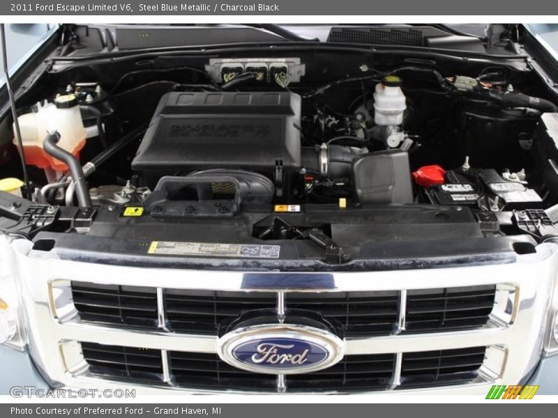 Steel Blue Metallic / Charcoal Black 2011 Ford Escape Limited V6