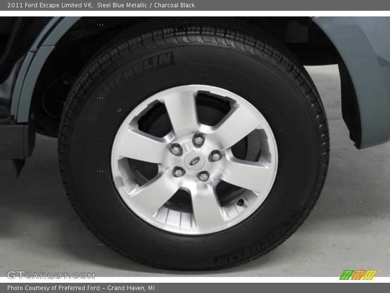 Steel Blue Metallic / Charcoal Black 2011 Ford Escape Limited V6