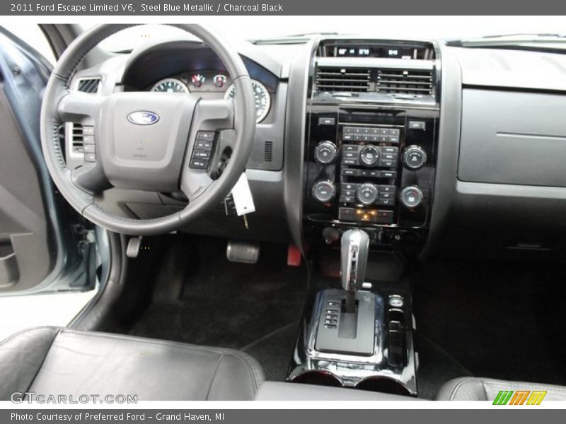 Steel Blue Metallic / Charcoal Black 2011 Ford Escape Limited V6