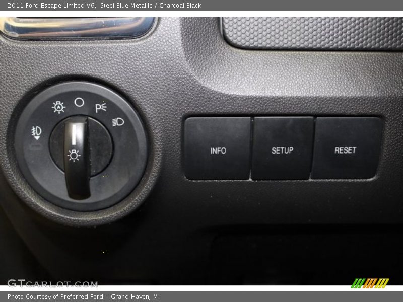 Steel Blue Metallic / Charcoal Black 2011 Ford Escape Limited V6