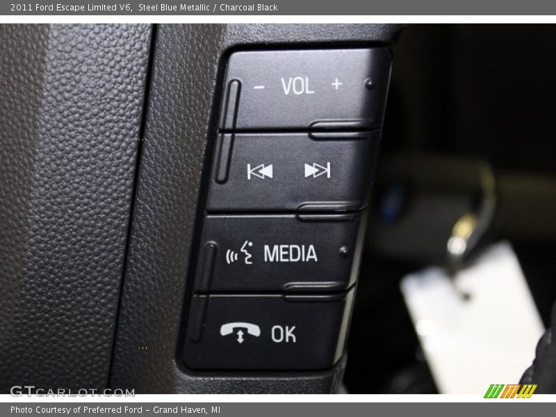 Steel Blue Metallic / Charcoal Black 2011 Ford Escape Limited V6