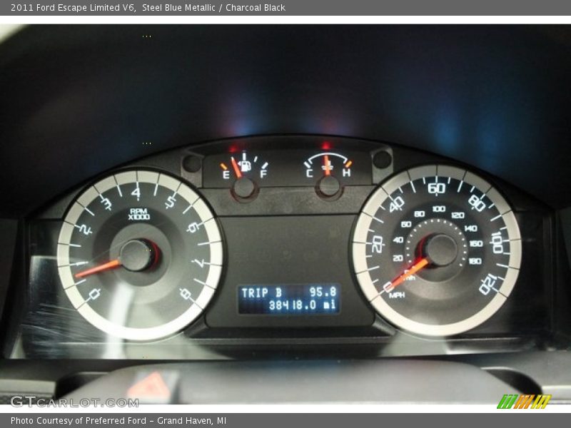 Steel Blue Metallic / Charcoal Black 2011 Ford Escape Limited V6