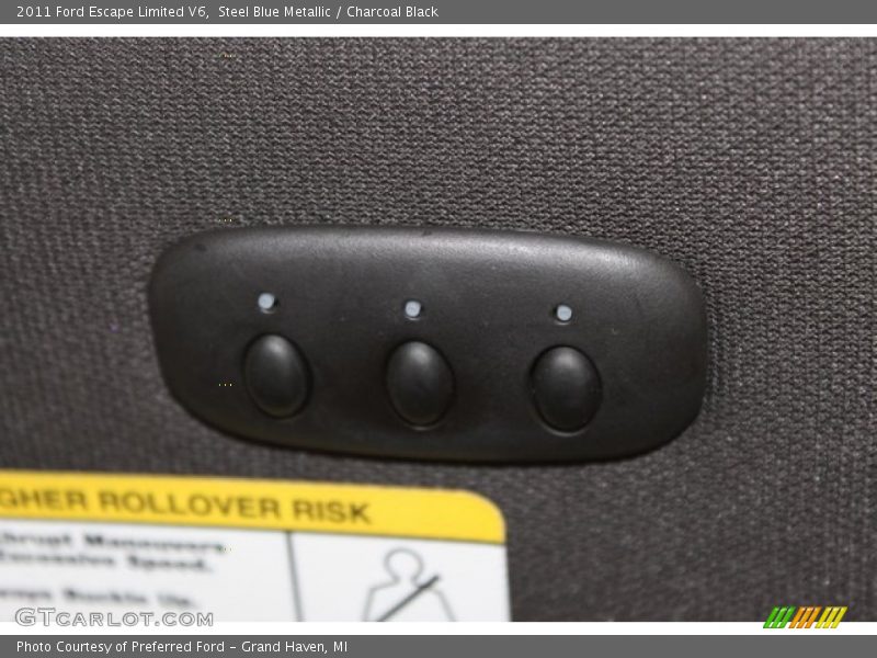 Steel Blue Metallic / Charcoal Black 2011 Ford Escape Limited V6