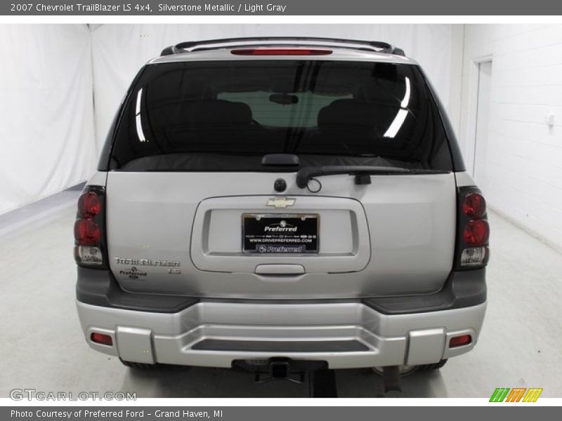 Silverstone Metallic / Light Gray 2007 Chevrolet TrailBlazer LS 4x4