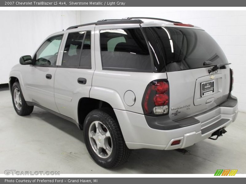 Silverstone Metallic / Light Gray 2007 Chevrolet TrailBlazer LS 4x4