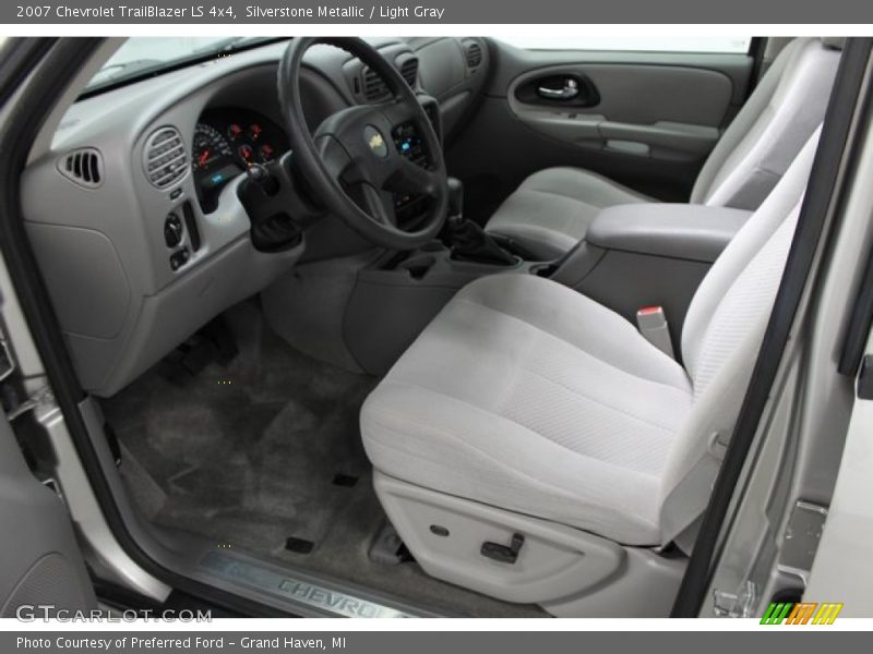 Silverstone Metallic / Light Gray 2007 Chevrolet TrailBlazer LS 4x4