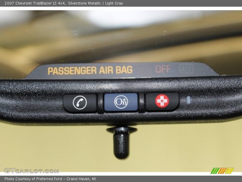 Silverstone Metallic / Light Gray 2007 Chevrolet TrailBlazer LS 4x4