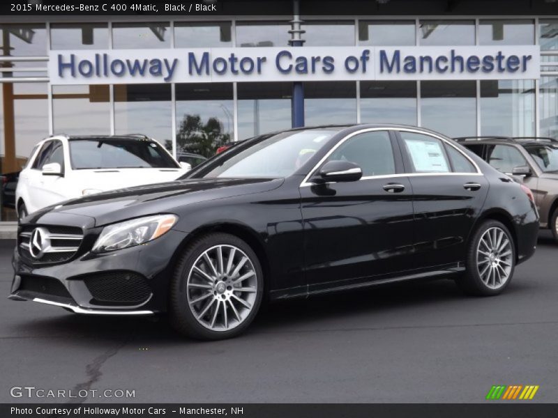Black / Black 2015 Mercedes-Benz C 400 4Matic