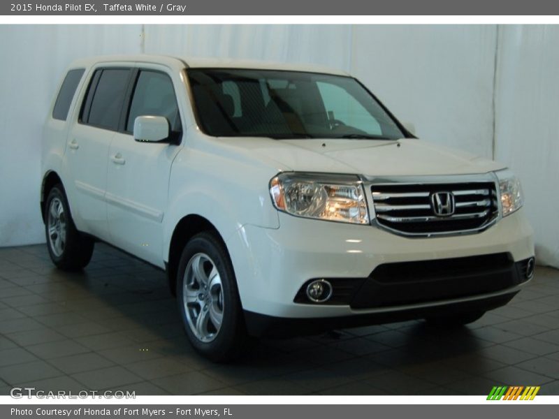 Taffeta White / Gray 2015 Honda Pilot EX