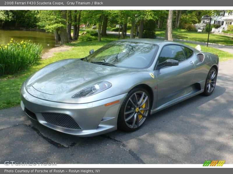 Gray Titanium / Black 2008 Ferrari F430 Scuderia Coupe