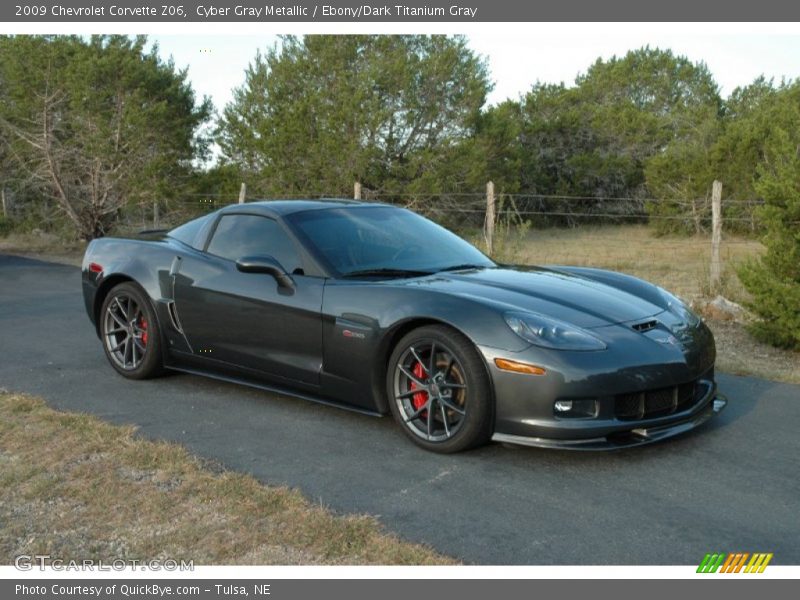 Cyber Gray Metallic / Ebony/Dark Titanium Gray 2009 Chevrolet Corvette Z06