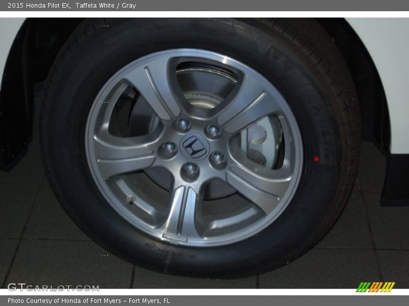 Taffeta White / Gray 2015 Honda Pilot EX