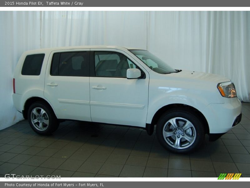 Taffeta White / Gray 2015 Honda Pilot EX
