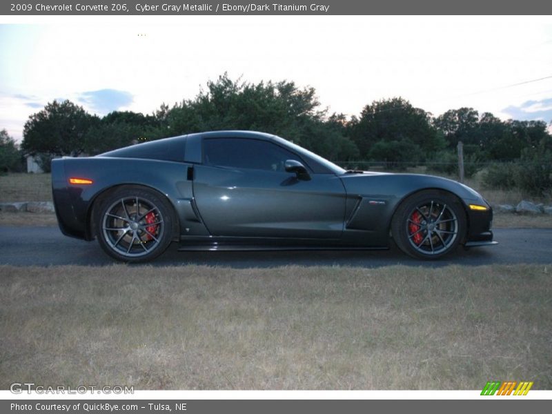Cyber Gray Metallic / Ebony/Dark Titanium Gray 2009 Chevrolet Corvette Z06