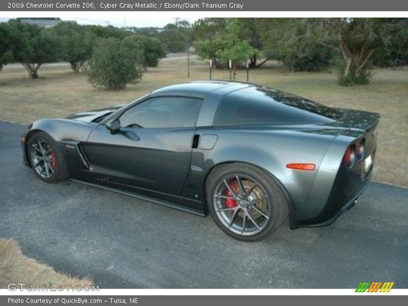 Cyber Gray Metallic / Ebony/Dark Titanium Gray 2009 Chevrolet Corvette Z06