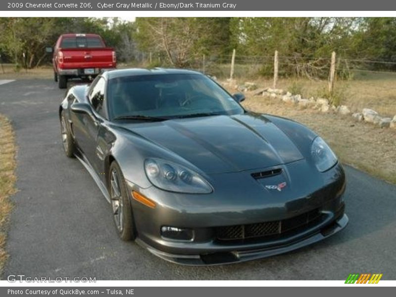 Cyber Gray Metallic / Ebony/Dark Titanium Gray 2009 Chevrolet Corvette Z06