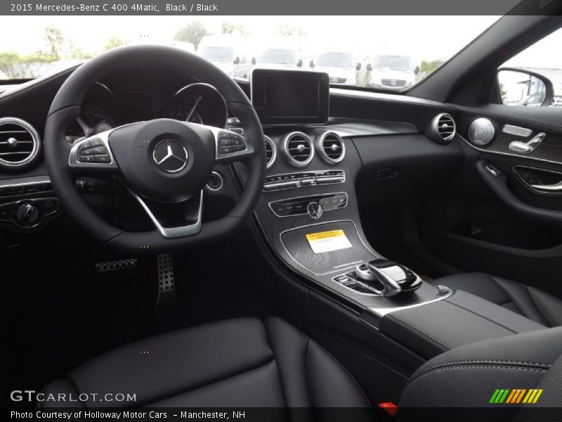 Black / Black 2015 Mercedes-Benz C 400 4Matic