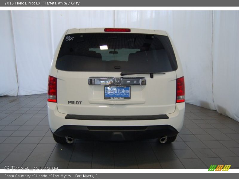 Taffeta White / Gray 2015 Honda Pilot EX