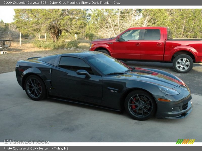 Cyber Gray Metallic / Ebony/Dark Titanium Gray 2009 Chevrolet Corvette Z06