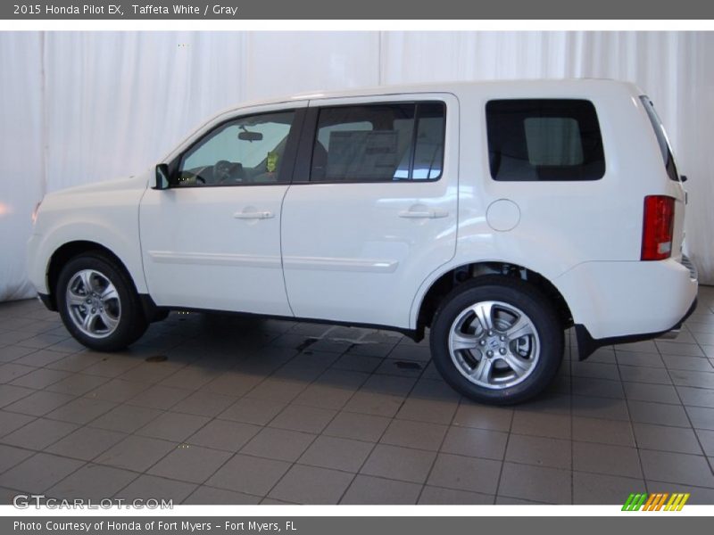 Taffeta White / Gray 2015 Honda Pilot EX
