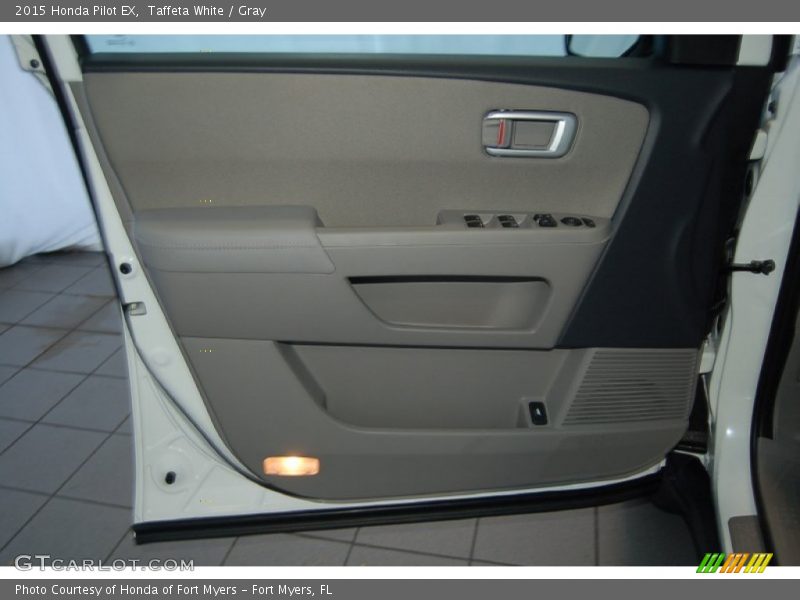 Taffeta White / Gray 2015 Honda Pilot EX