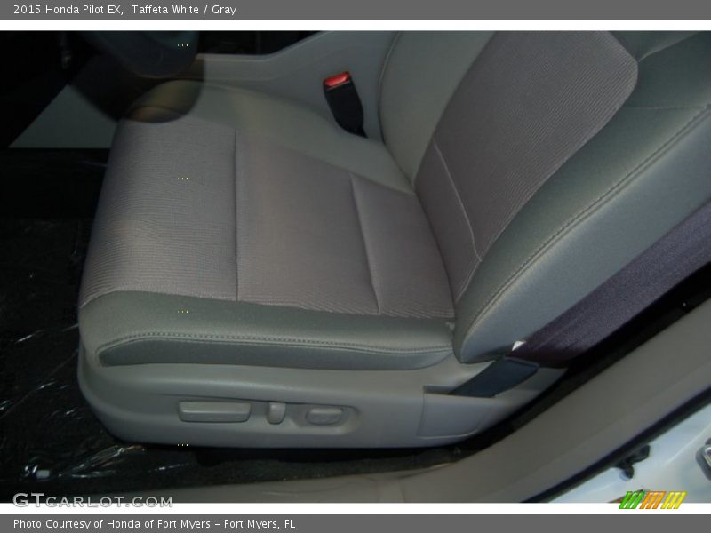 Taffeta White / Gray 2015 Honda Pilot EX