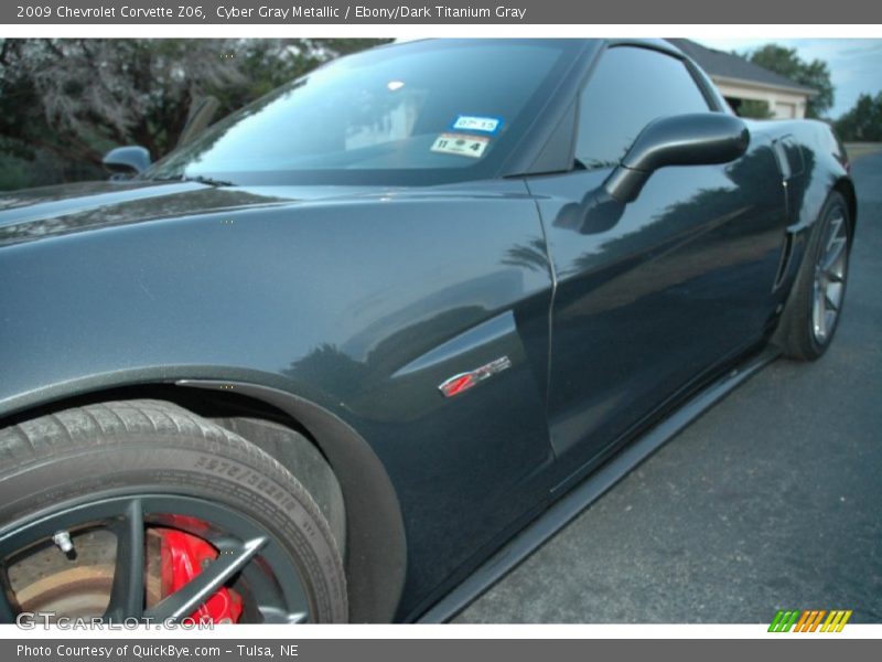 Cyber Gray Metallic / Ebony/Dark Titanium Gray 2009 Chevrolet Corvette Z06