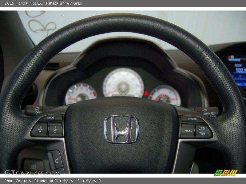 Taffeta White / Gray 2015 Honda Pilot EX