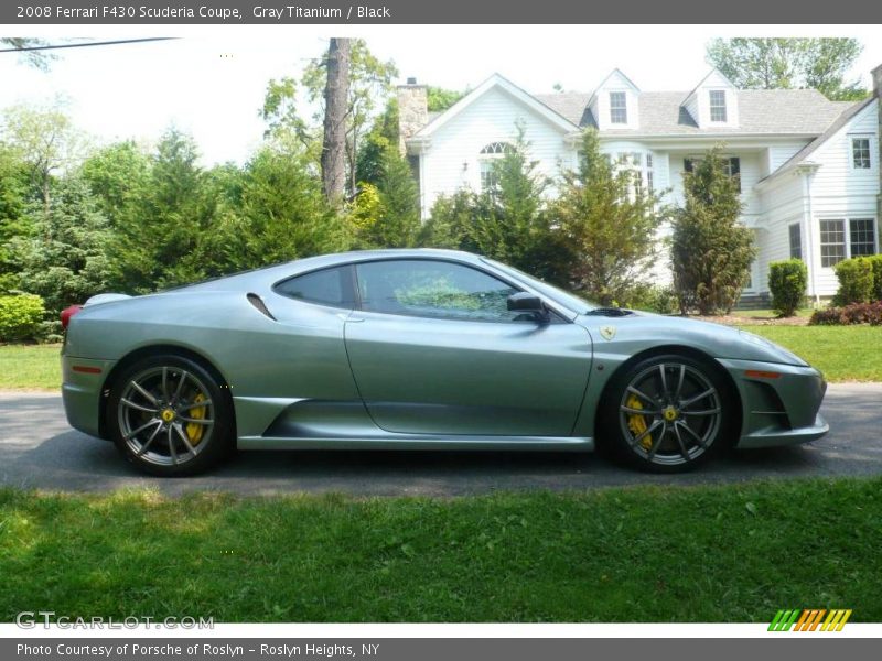 Gray Titanium / Black 2008 Ferrari F430 Scuderia Coupe