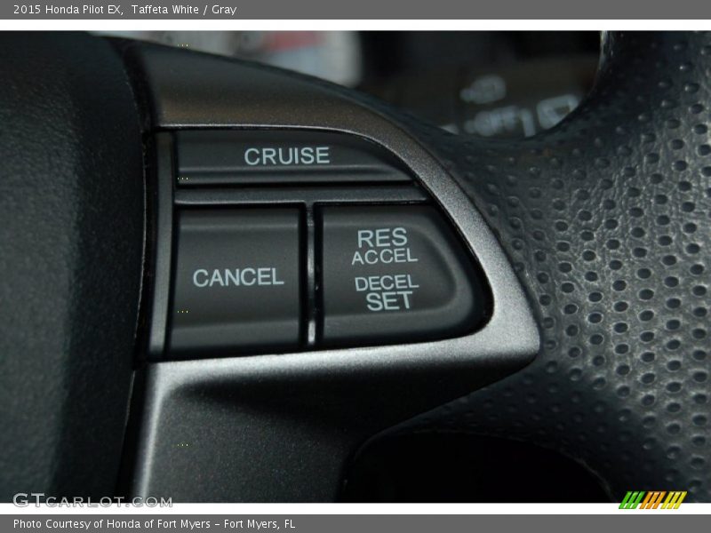 Taffeta White / Gray 2015 Honda Pilot EX