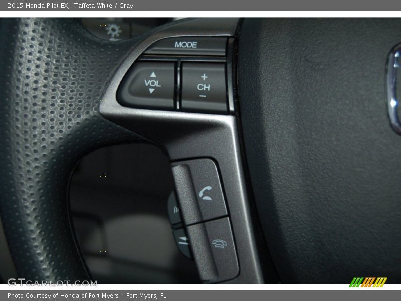 Taffeta White / Gray 2015 Honda Pilot EX
