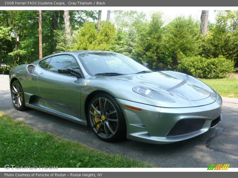 Gray Titanium / Black 2008 Ferrari F430 Scuderia Coupe