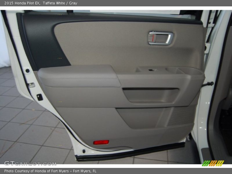 Taffeta White / Gray 2015 Honda Pilot EX